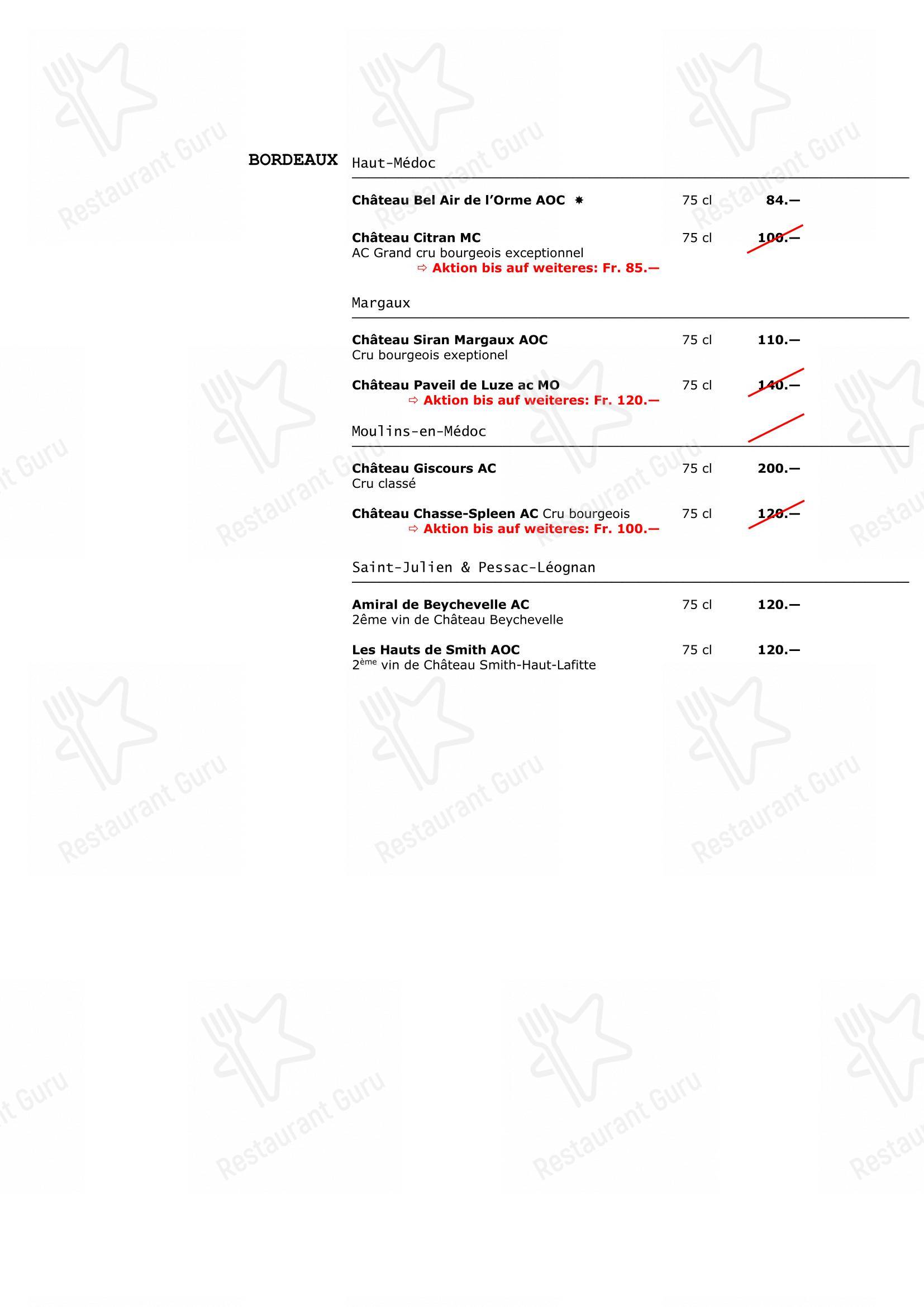 Menu per Walliser Kanne in Basilea