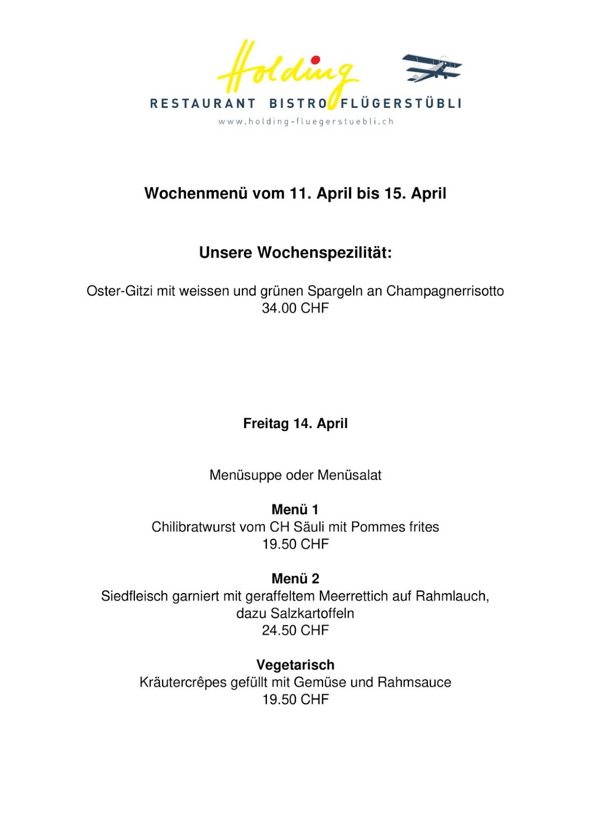 Menu di Wisle Restaurant 