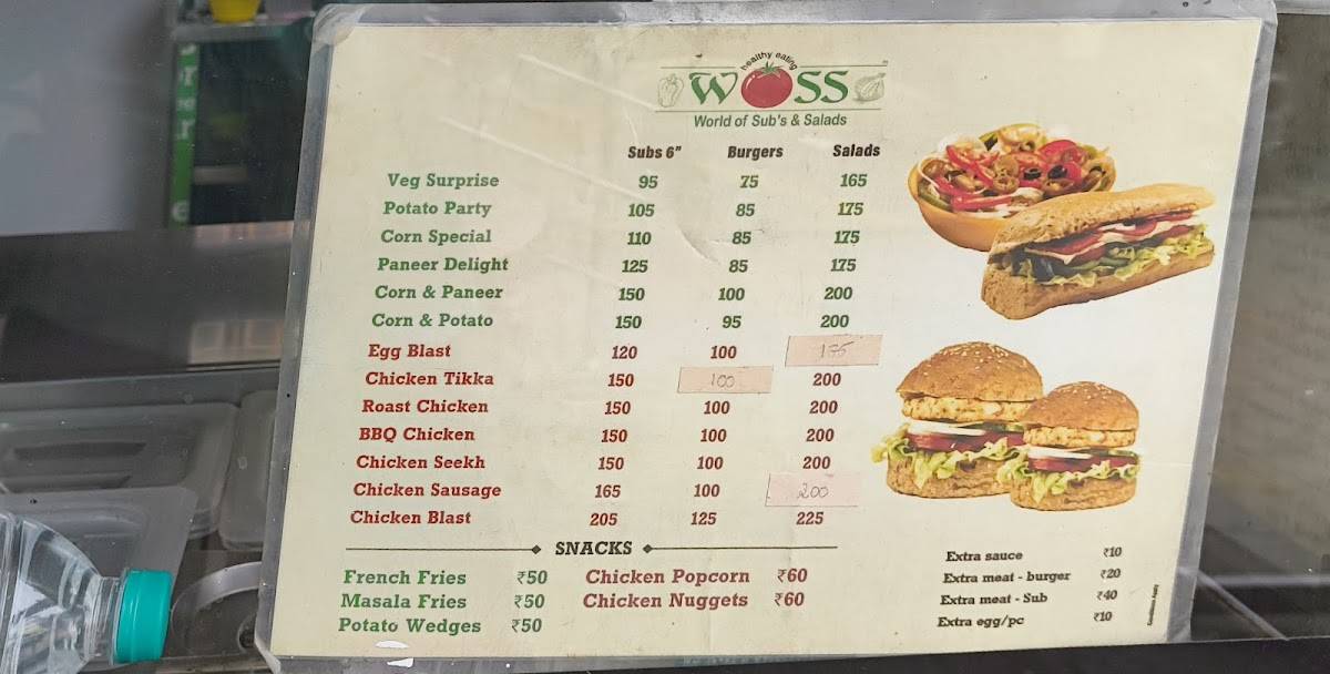 Woss menu