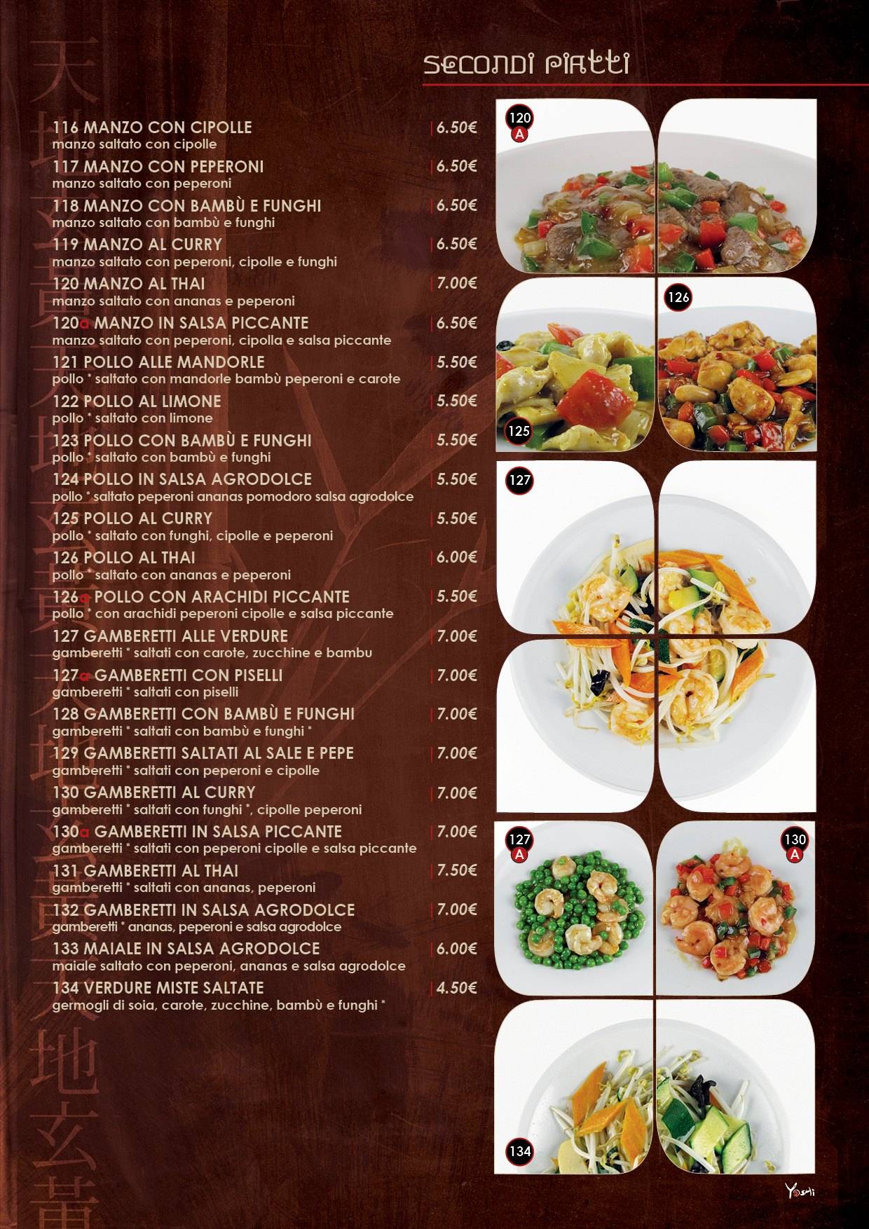 Menu di Yoshi 