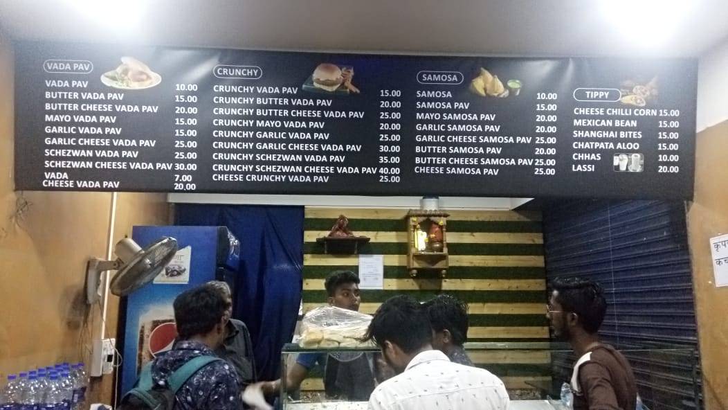 Zakaasss VADAPAV menu