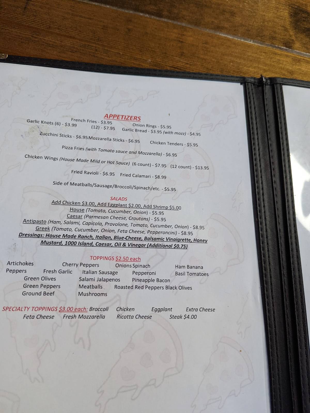 Menu at Armando’s Pizza Zebulon pizzeria, Zebulon