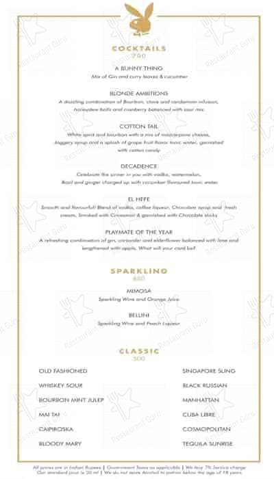 Roso menu