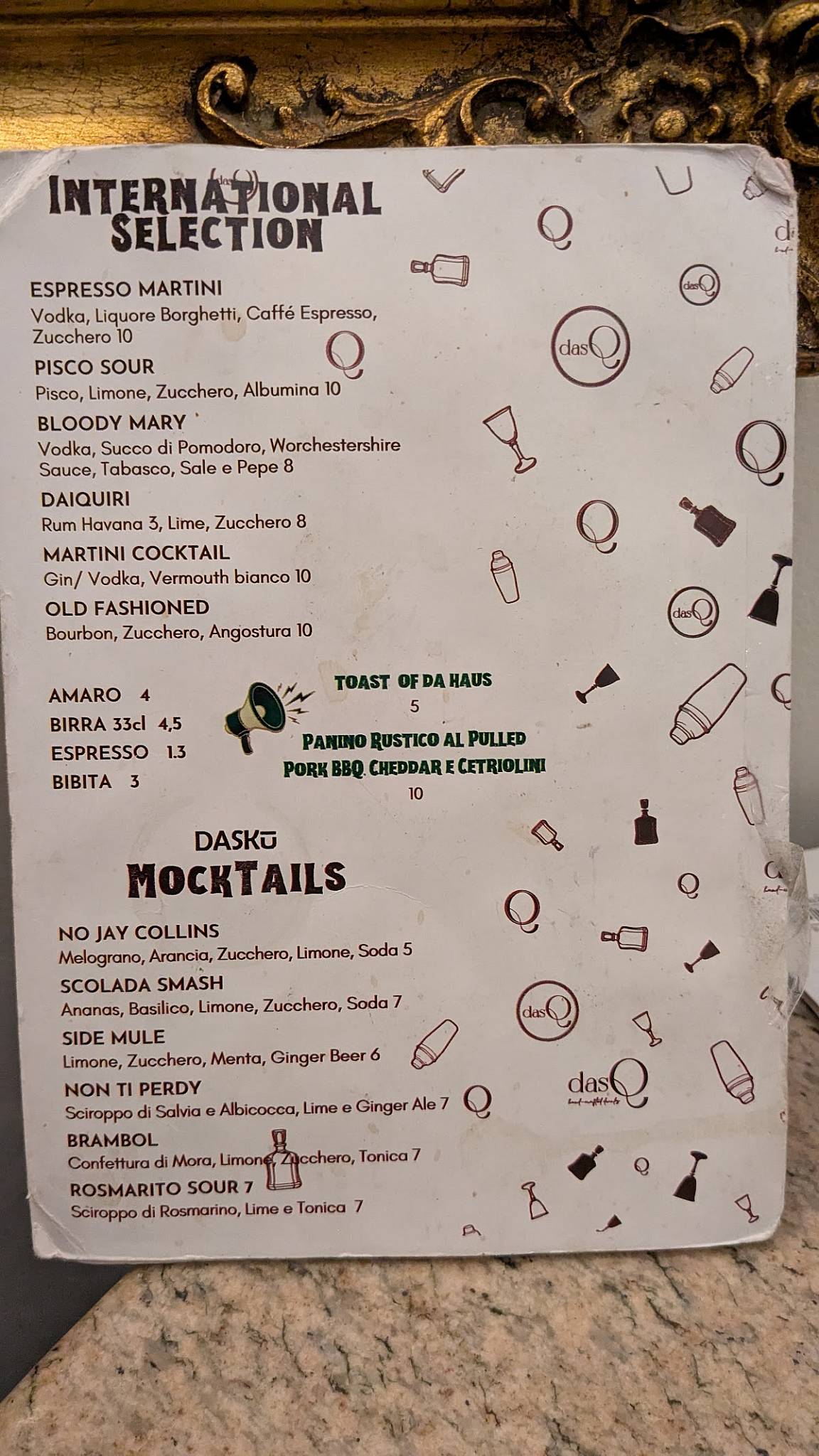 Menu di dasQ 