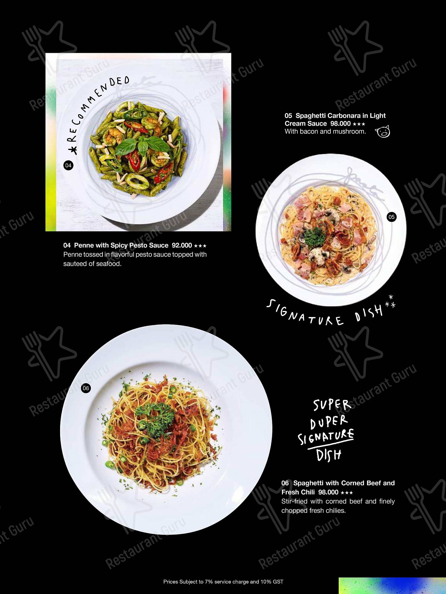 Greyhound Cafe Menteng menu