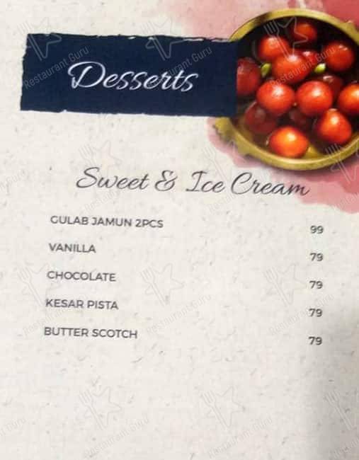 Moontown Lounge menu