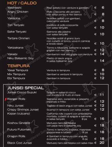 Menu di Juntei Kaiten 