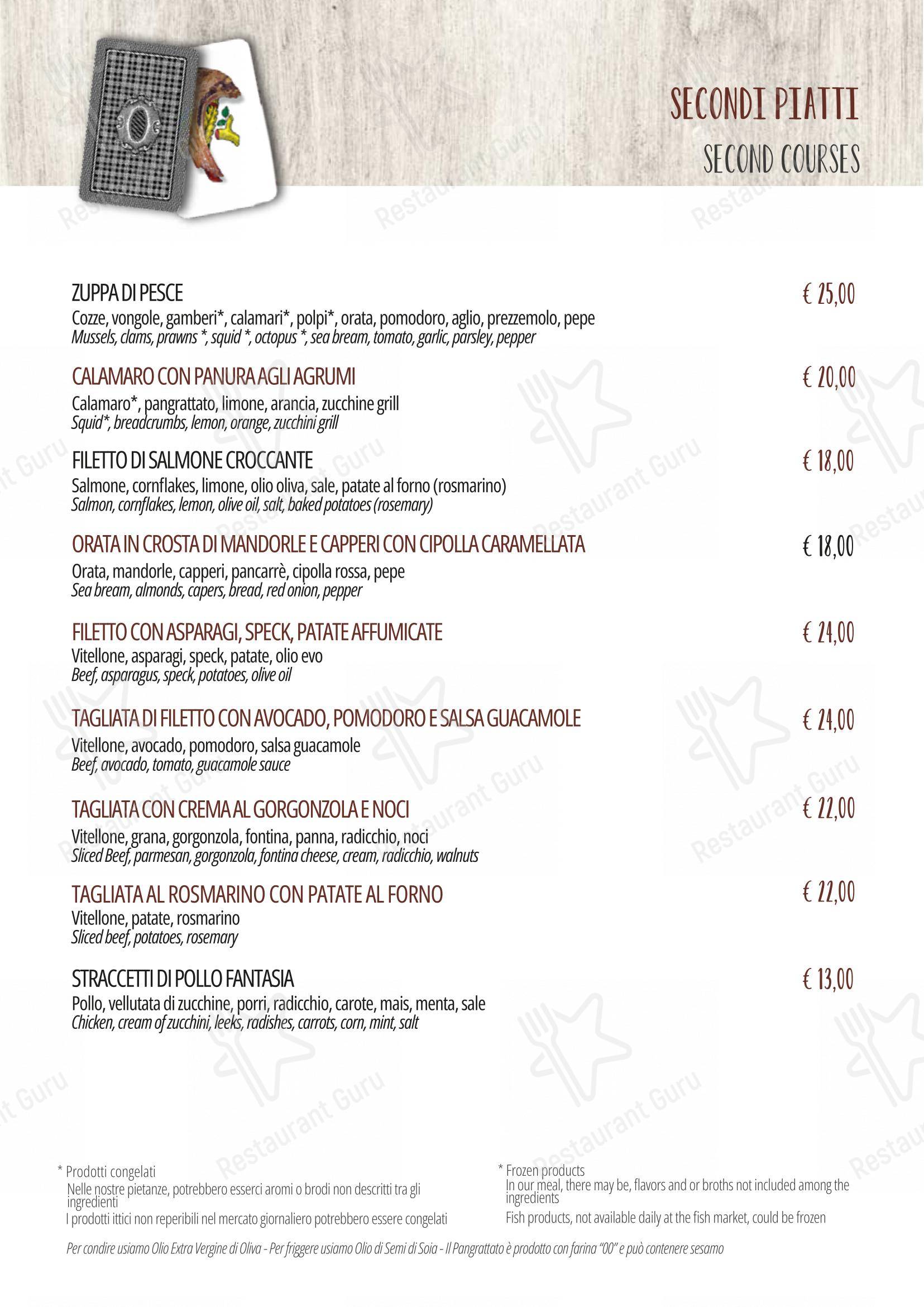 Il Baro in Palermo - Menu