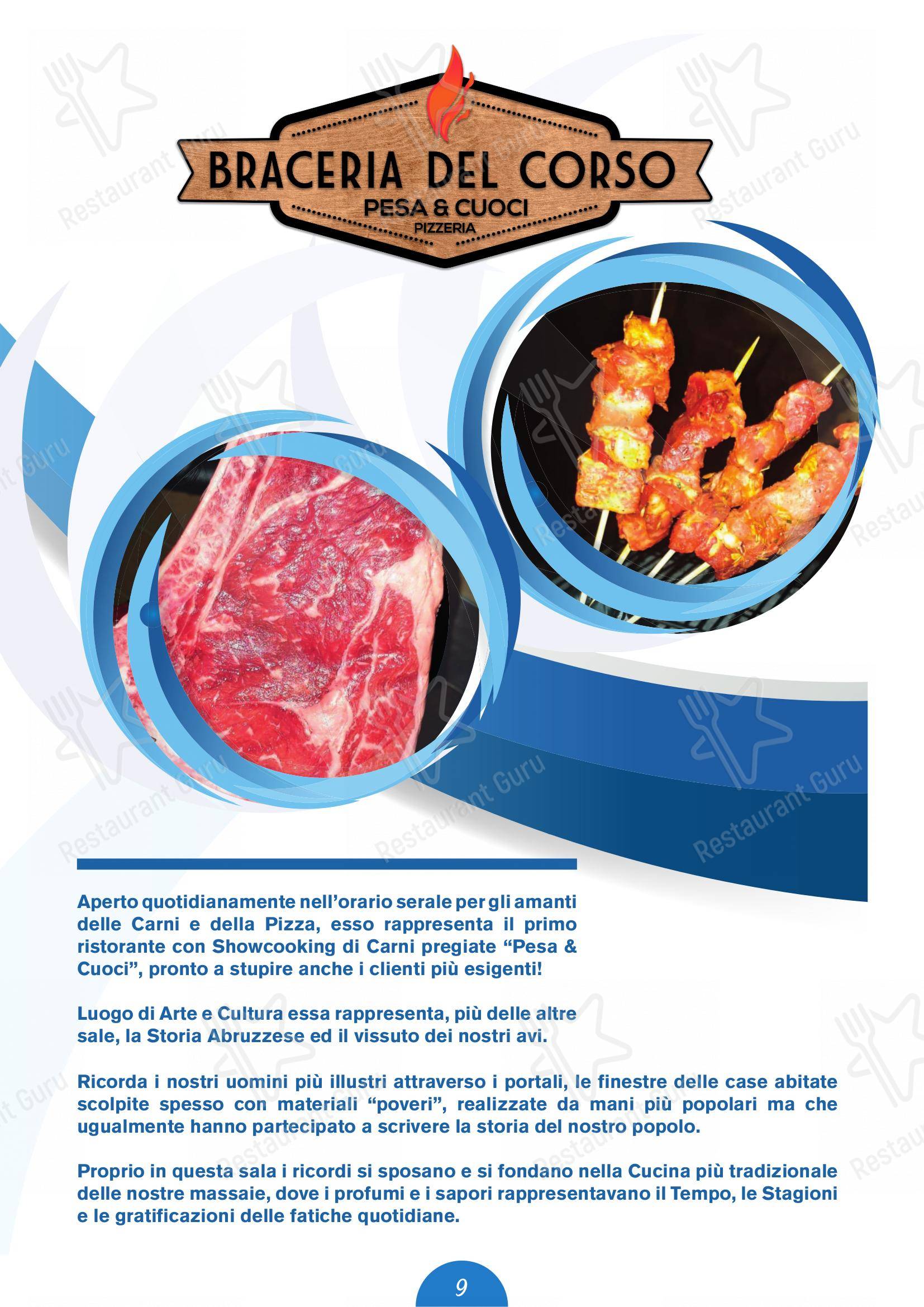 Menu per Il Castello di Perano in Perano