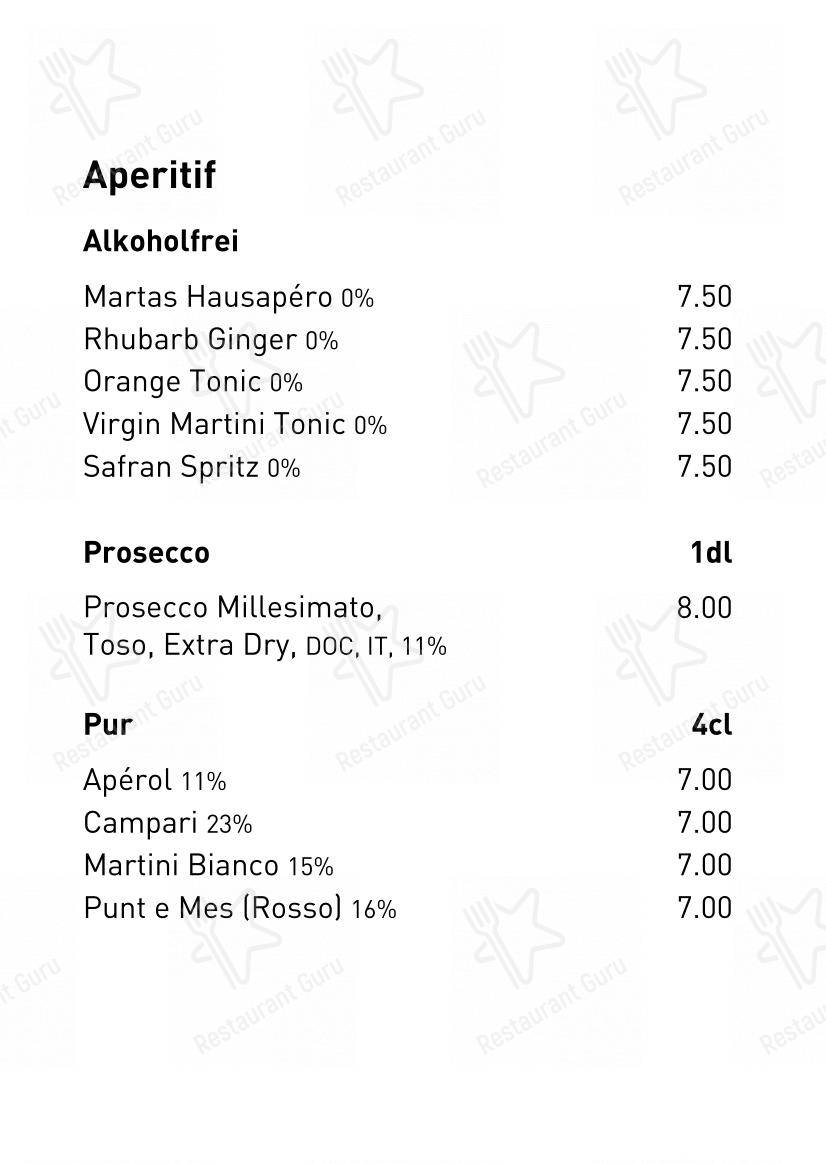 Menu per MARTA Cafe - Music - Bar pub & bar