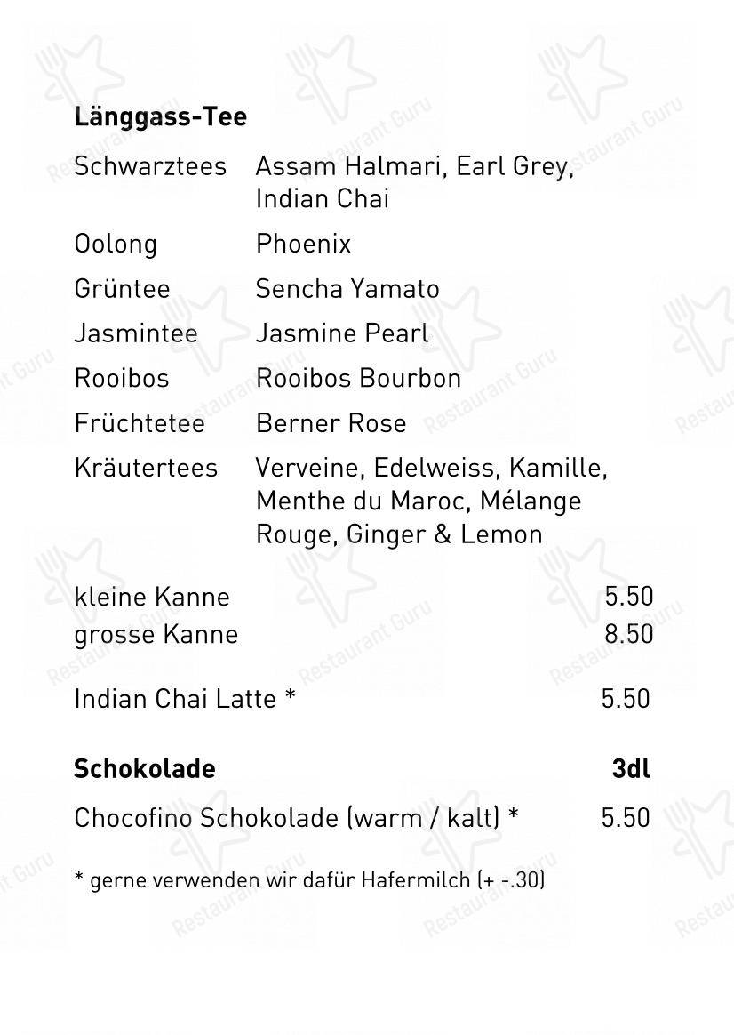 Menu per MARTA Cafe - Music - Bar in Berna