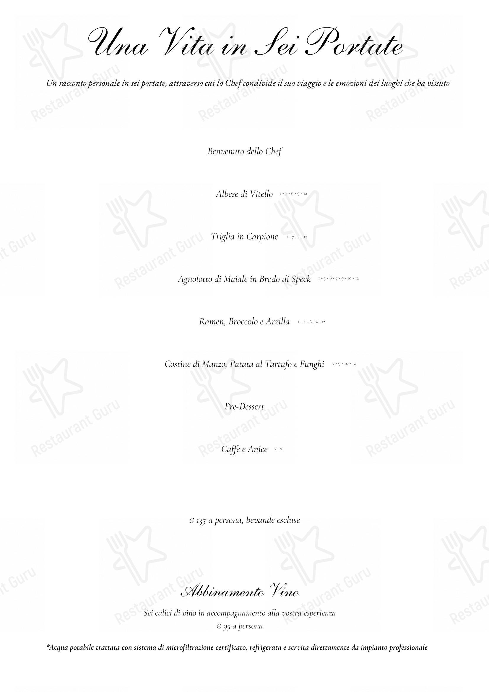 Menu di Oro Bistrot - Коктейльная карта