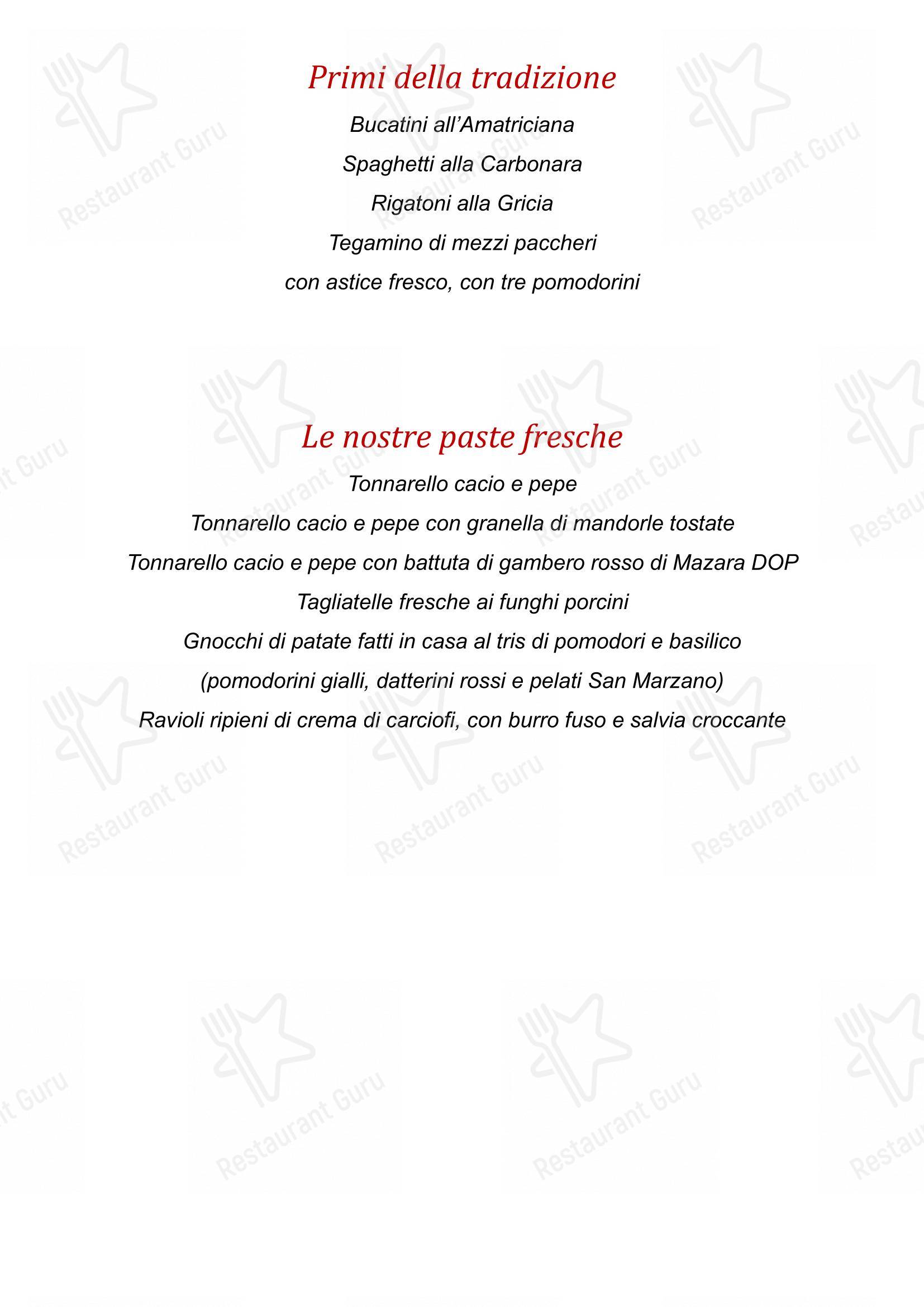 Основное меню per Parioli - Ristorante Romano a Milano ristorante