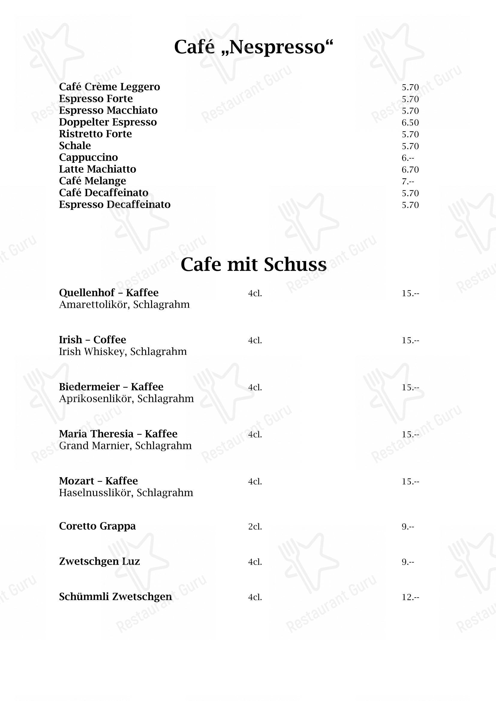 Menu bar per Quellenhof in Rapperswil-Jona