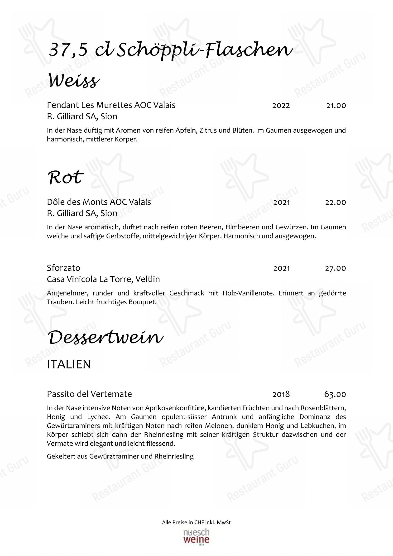 Restaurant VIVA St. Moritz in San Maurizio - Menu