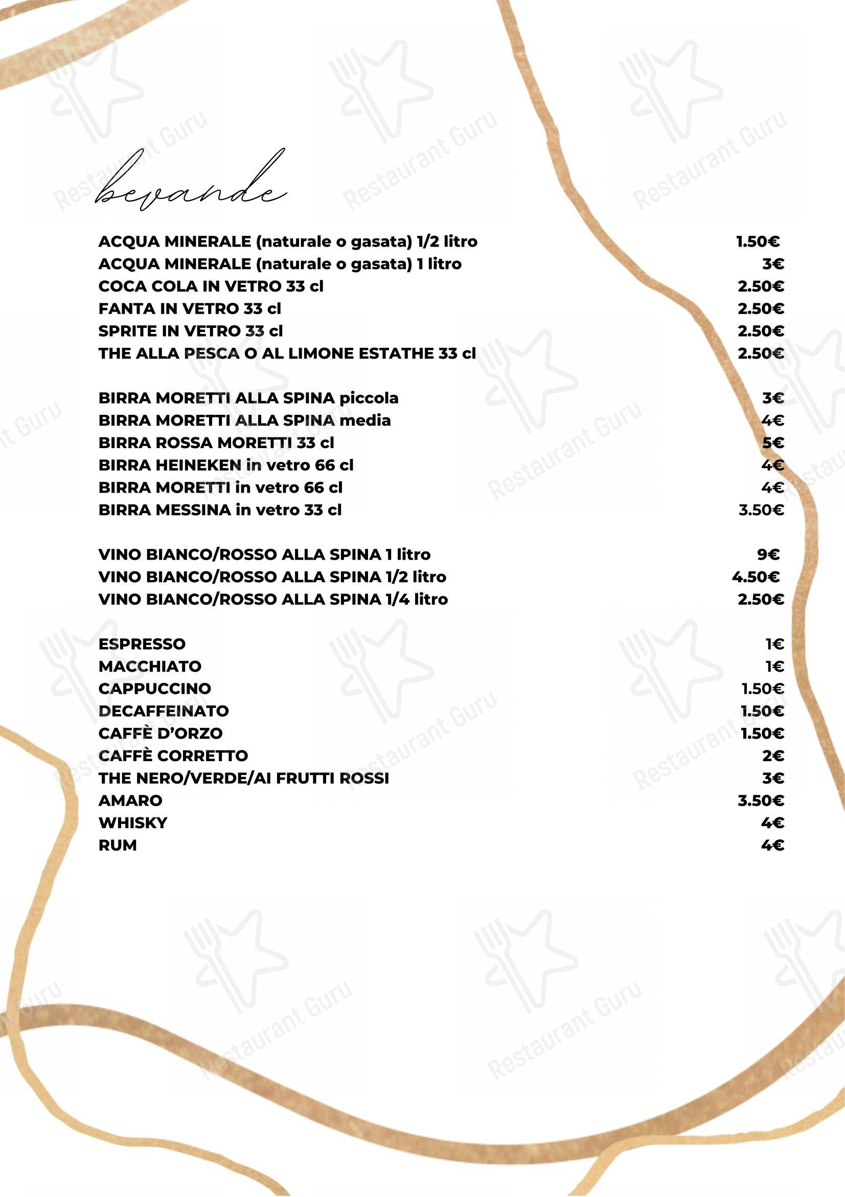 Menu per Ristorante Pizzeria Andromeda in Cesano Boscone