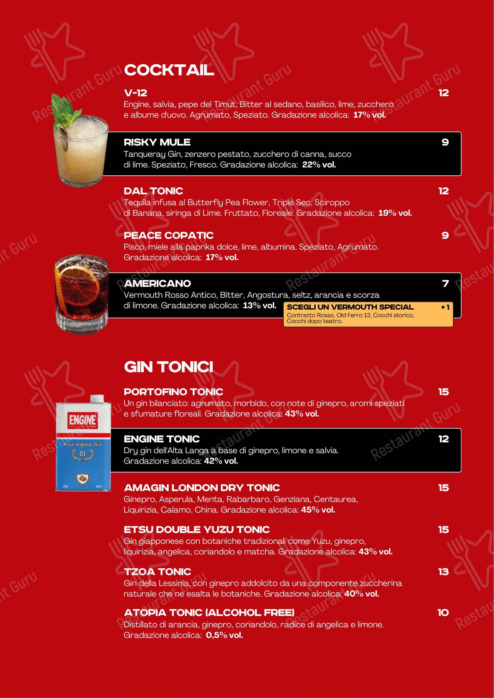 Menu di Special & Mr Martini - Menu