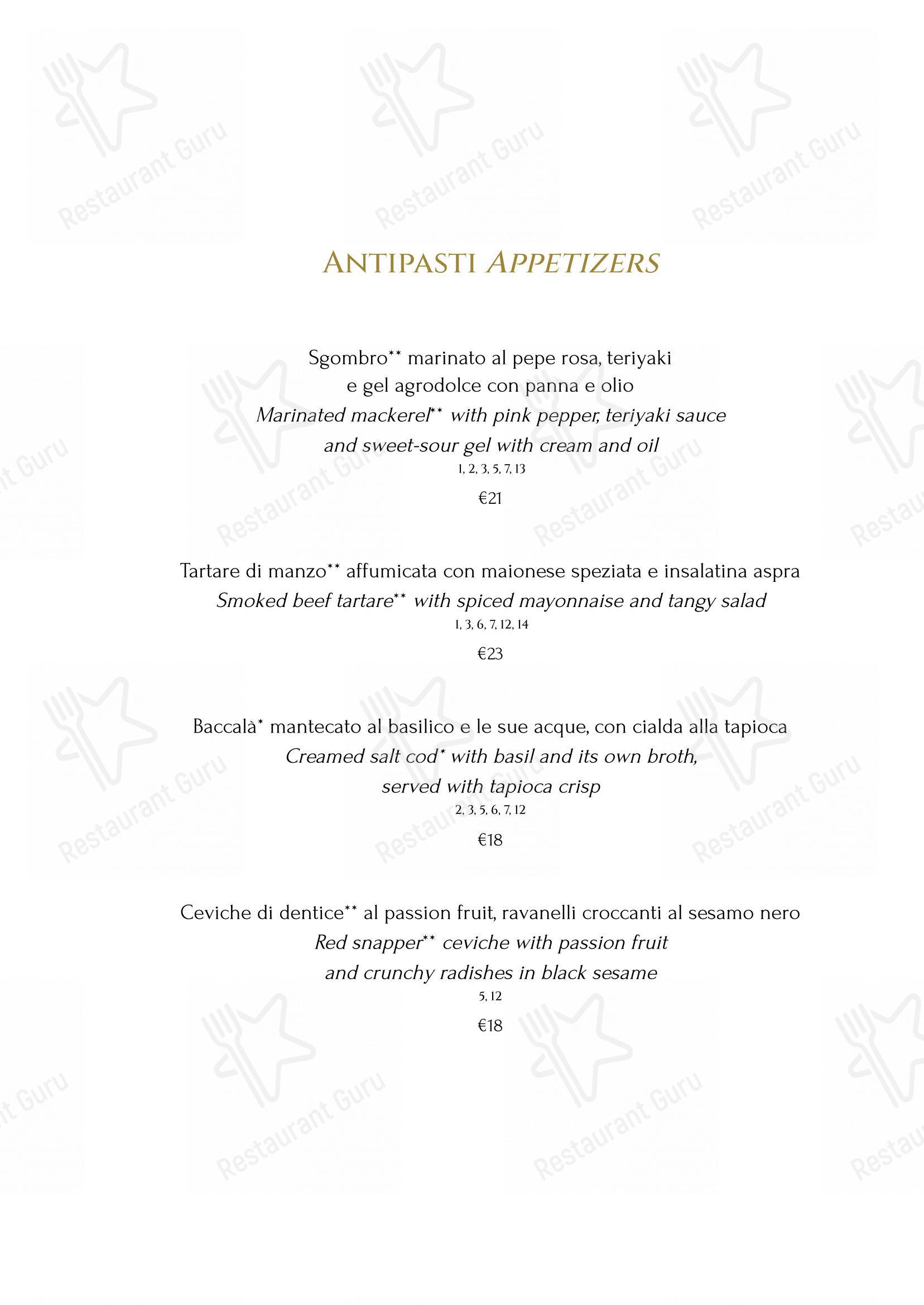 Terrazza Monti - Restaurant & Lounge Bar in Roma - Menu