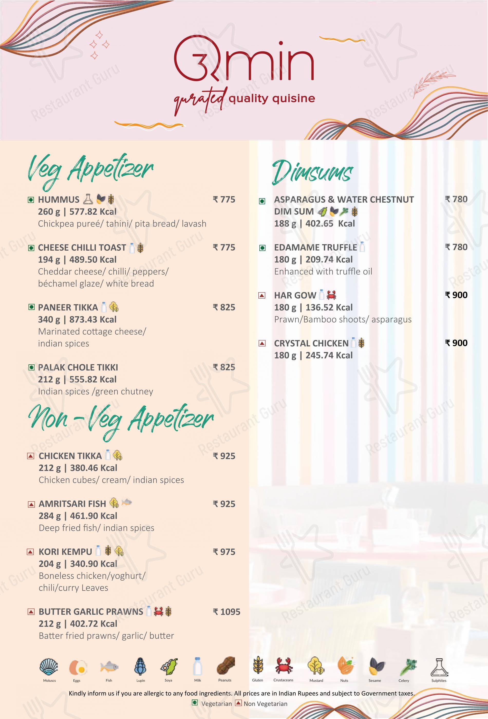 菜单 for Thai Pavilion in Mumbai