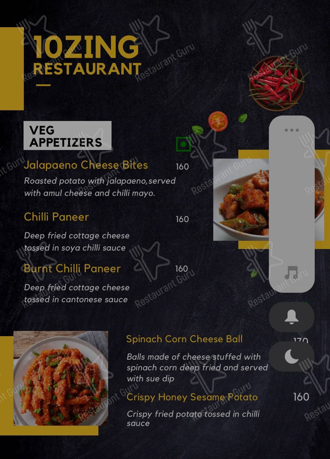 Check out the menu for 10ZIN Restaurant & Bar