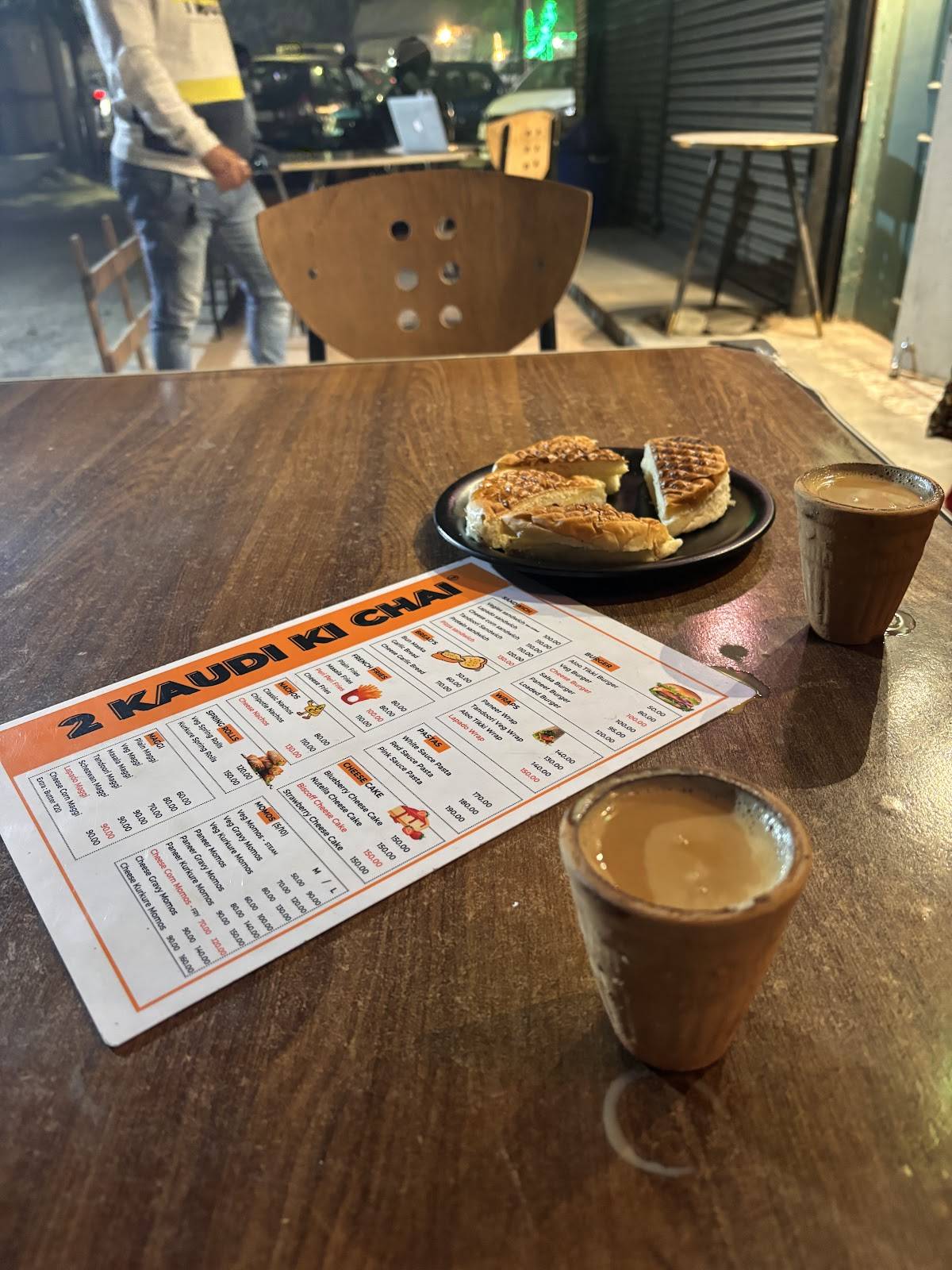 2 KAUDI KI CHAI menu