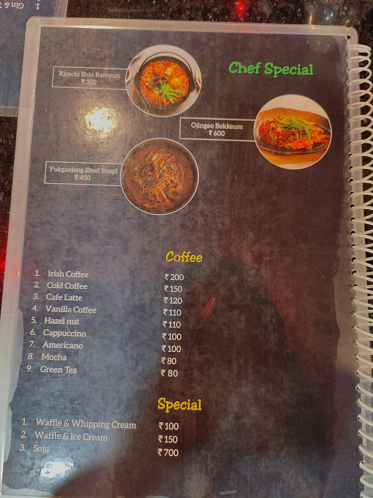 29 CITY CAFE 5th Mile menu