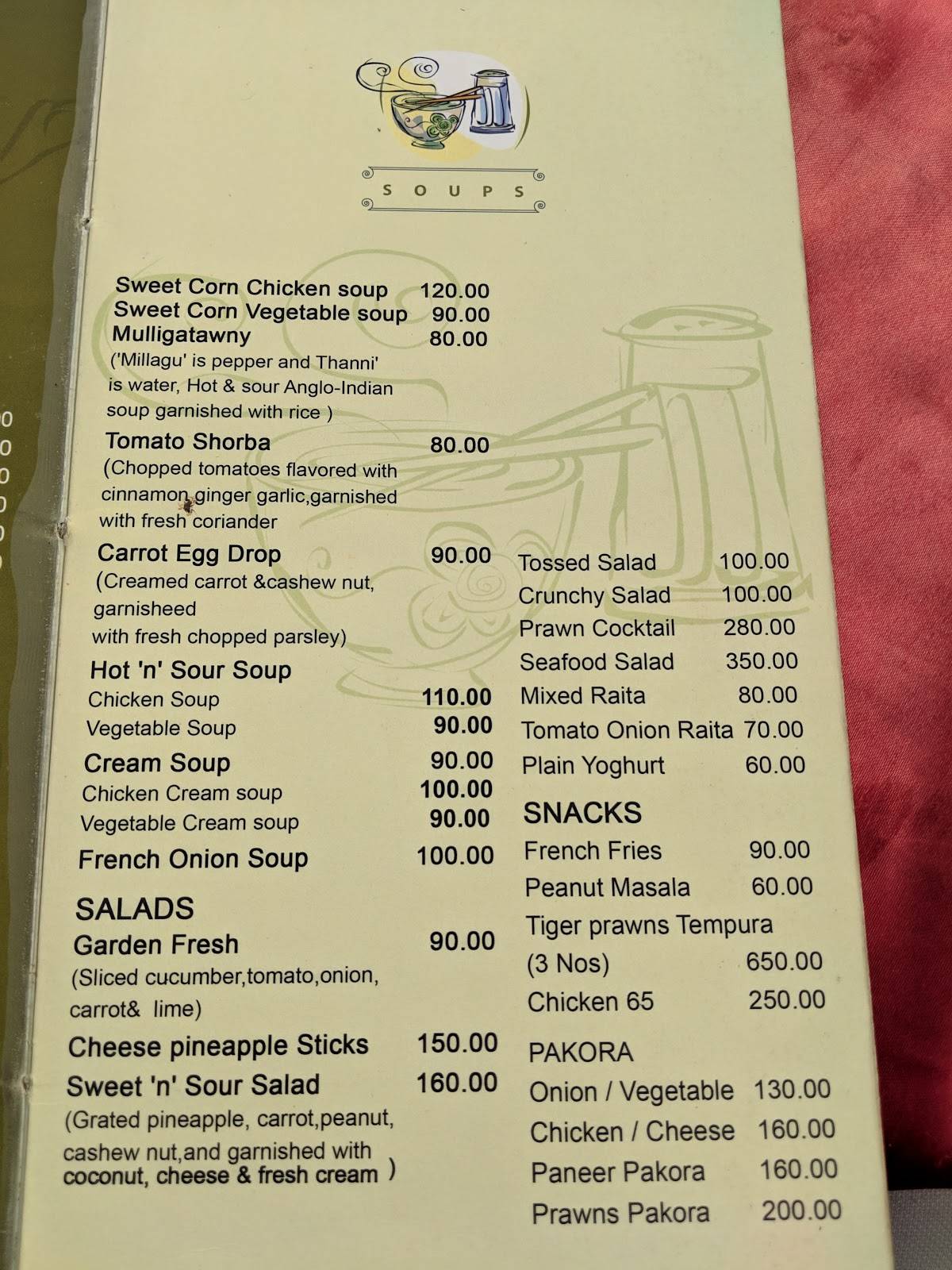3rd Rock Brasserie & Restaurant menu