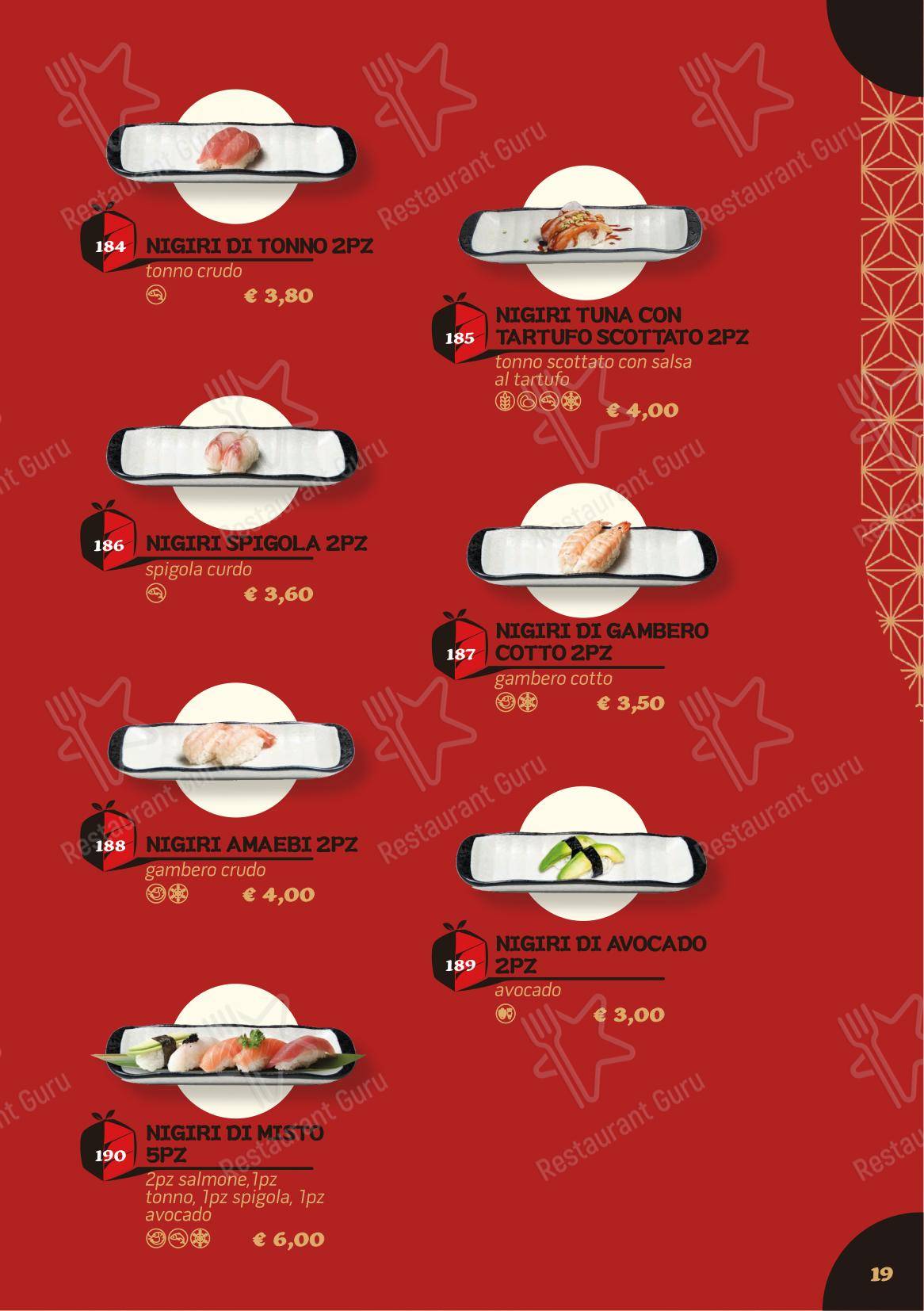 5+1 Bentoroma in Roma - Menu