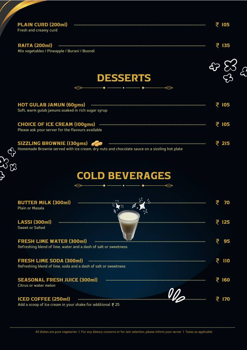 5868 Restaurant menu