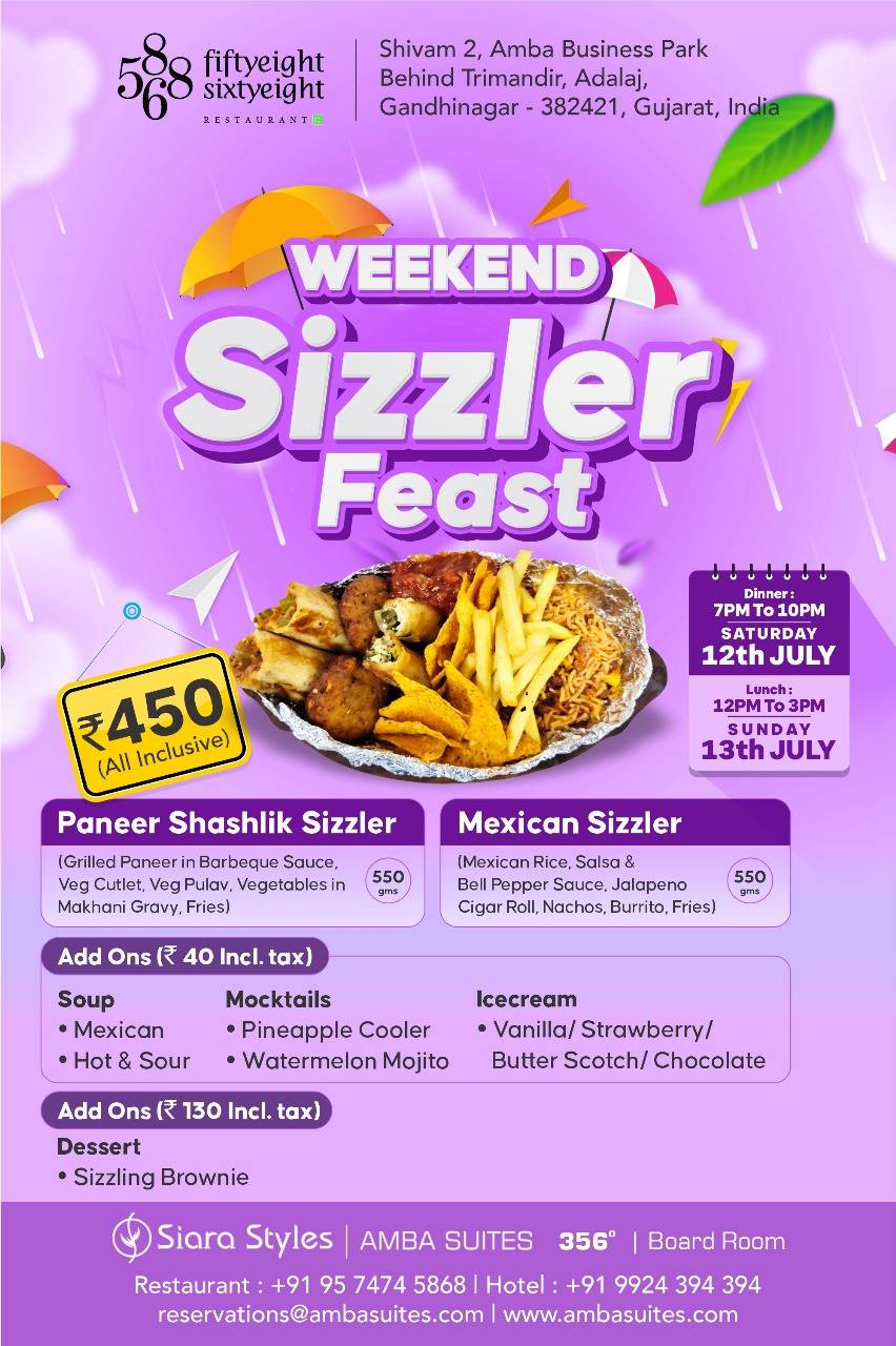 5868 Restaurant menu