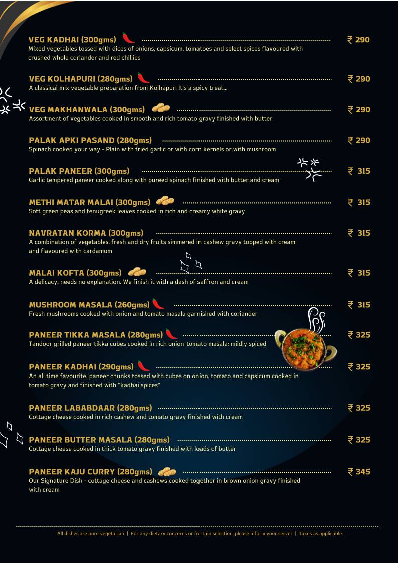 5868 Restaurant menu