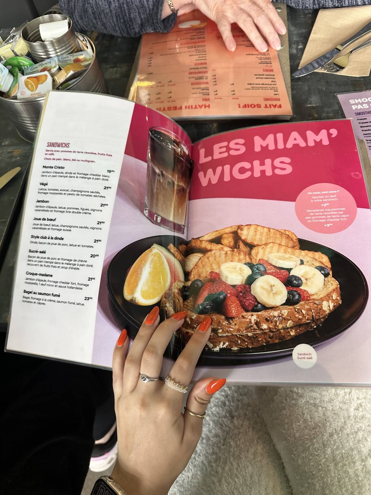 Menu de 9 resto déjeuner