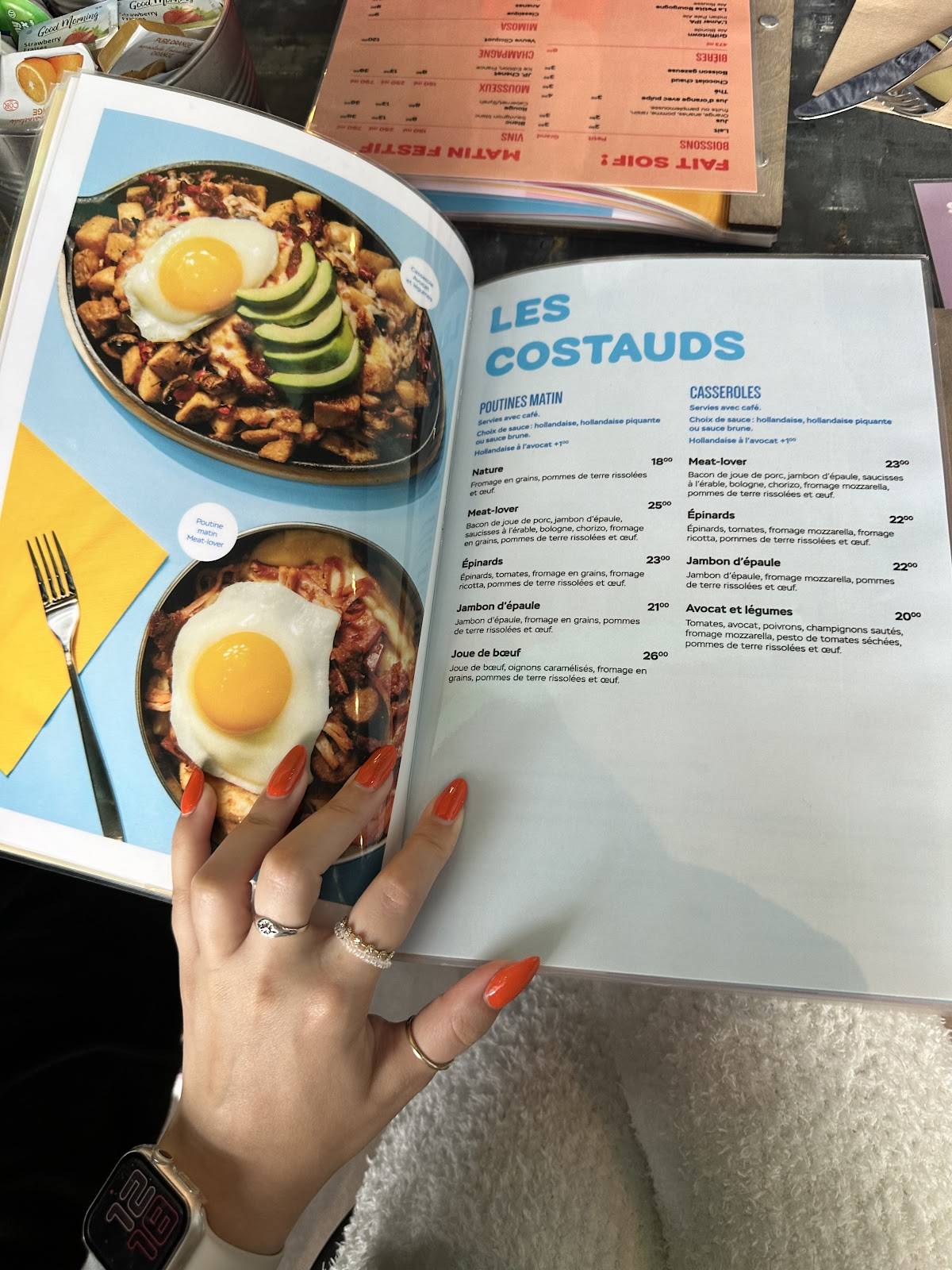 Menu de 9 resto déjeuner