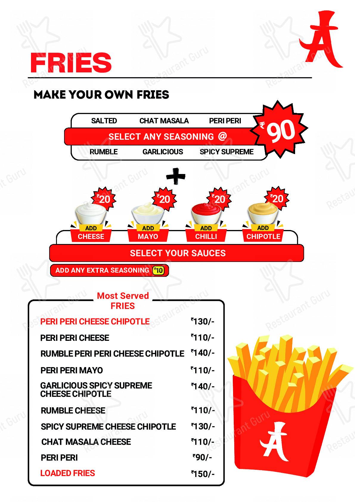 Check out the menu for AGADBAM