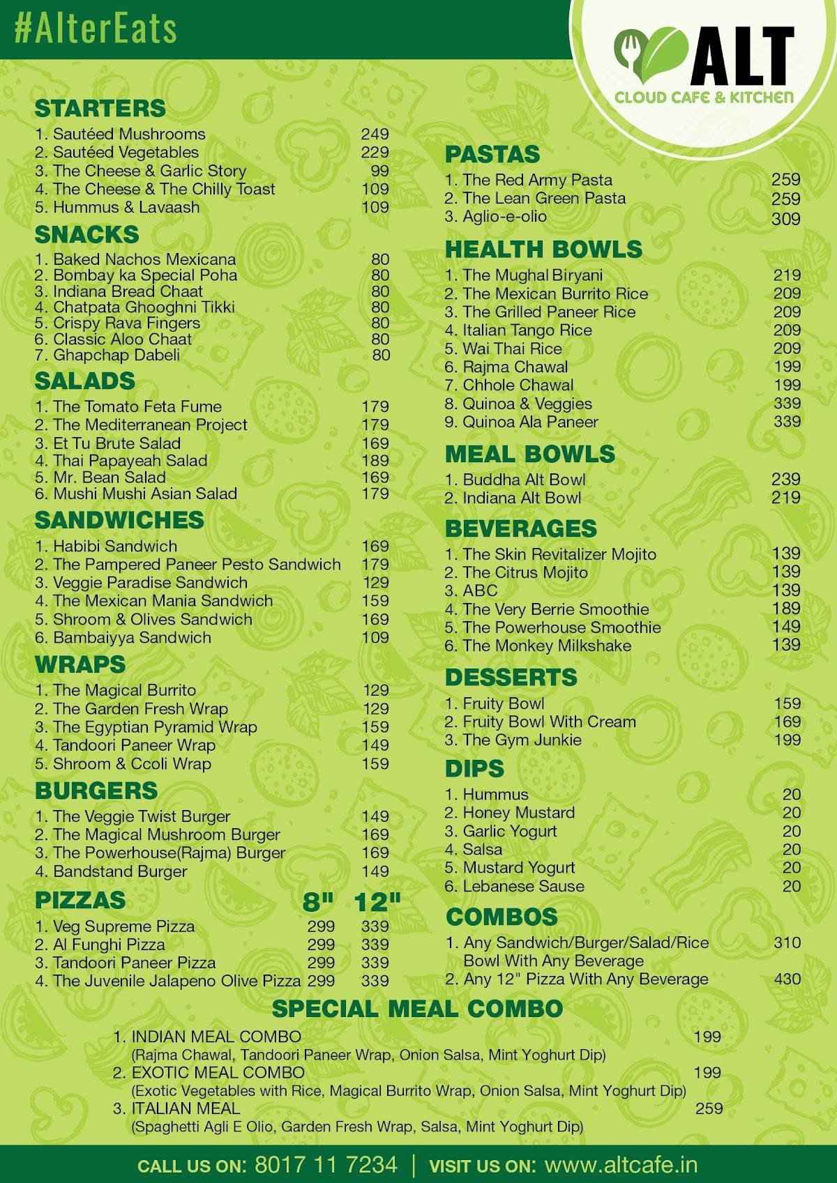 OLIVE KITCHEN menu