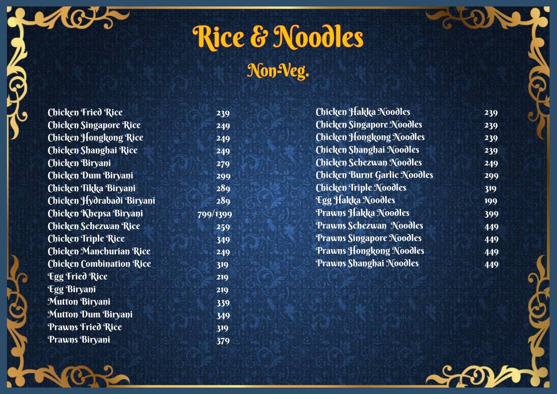 Aao Kabhi Haveli Pe Restaurant menu