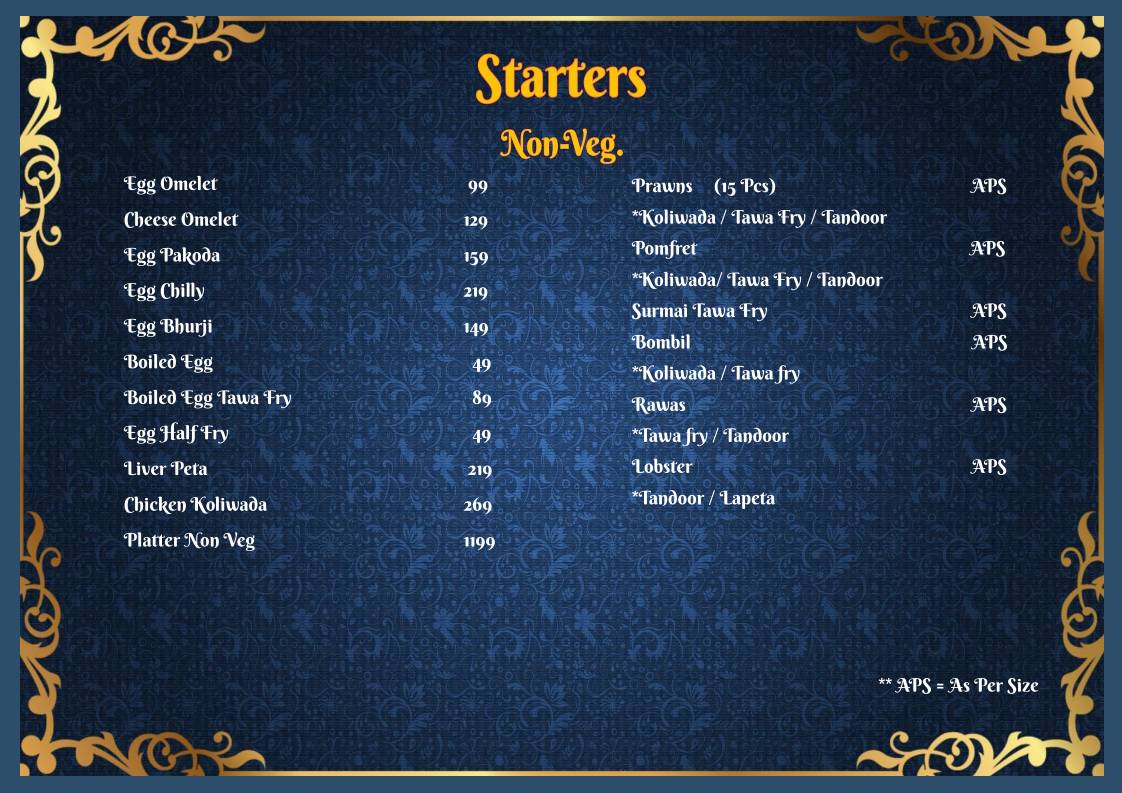 Aao Kabhi Haveli Pe Restaurant menu