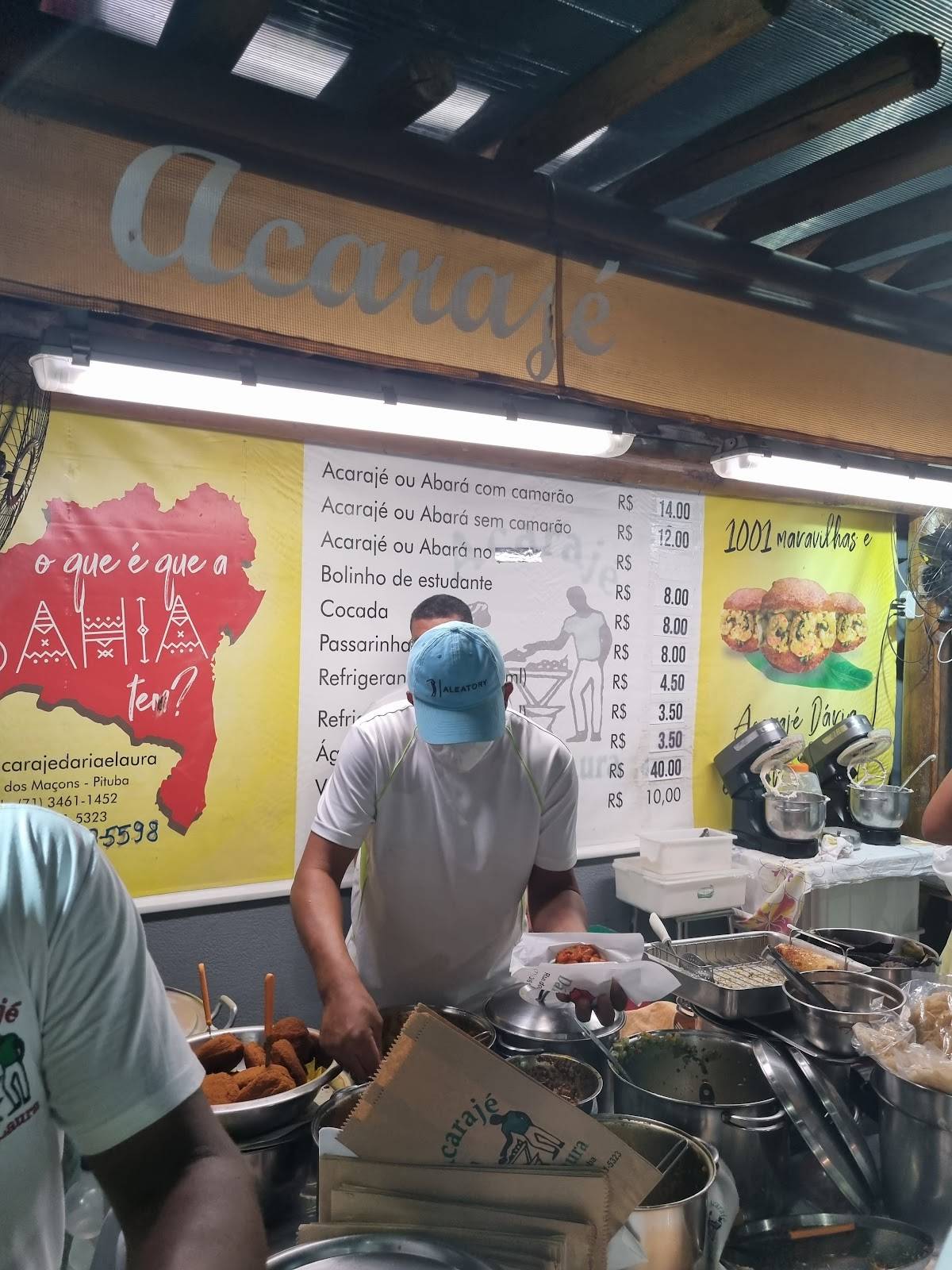 Acarajé Daria e Laura cardápio
