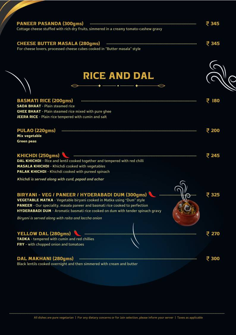 5868 Restaurant menu
