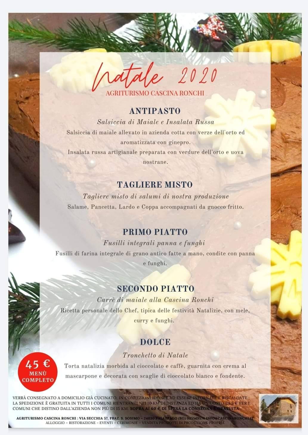 Menu di Agriturismo Cascina Ronchi 