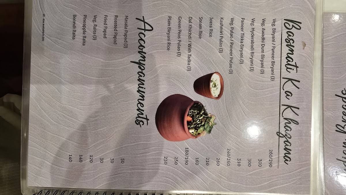 Ahar Only Veg Restaurant menu