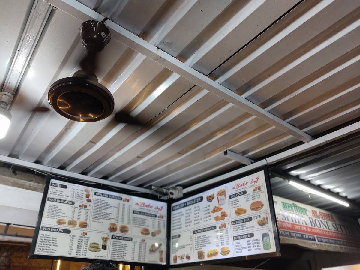 Al Baek Fast Food menu