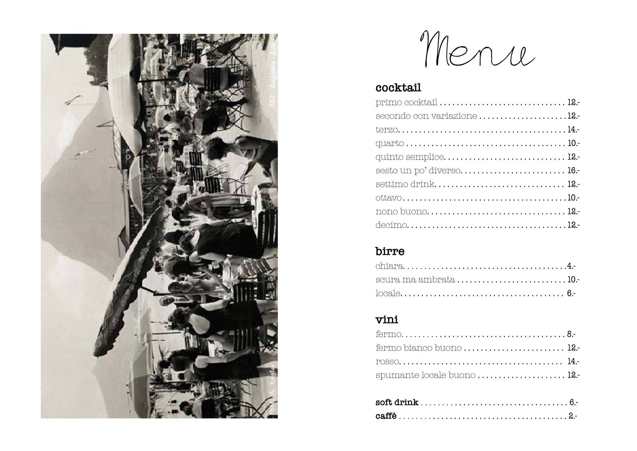 Menu di Al Lido Ristorante Bar Beach lounge 