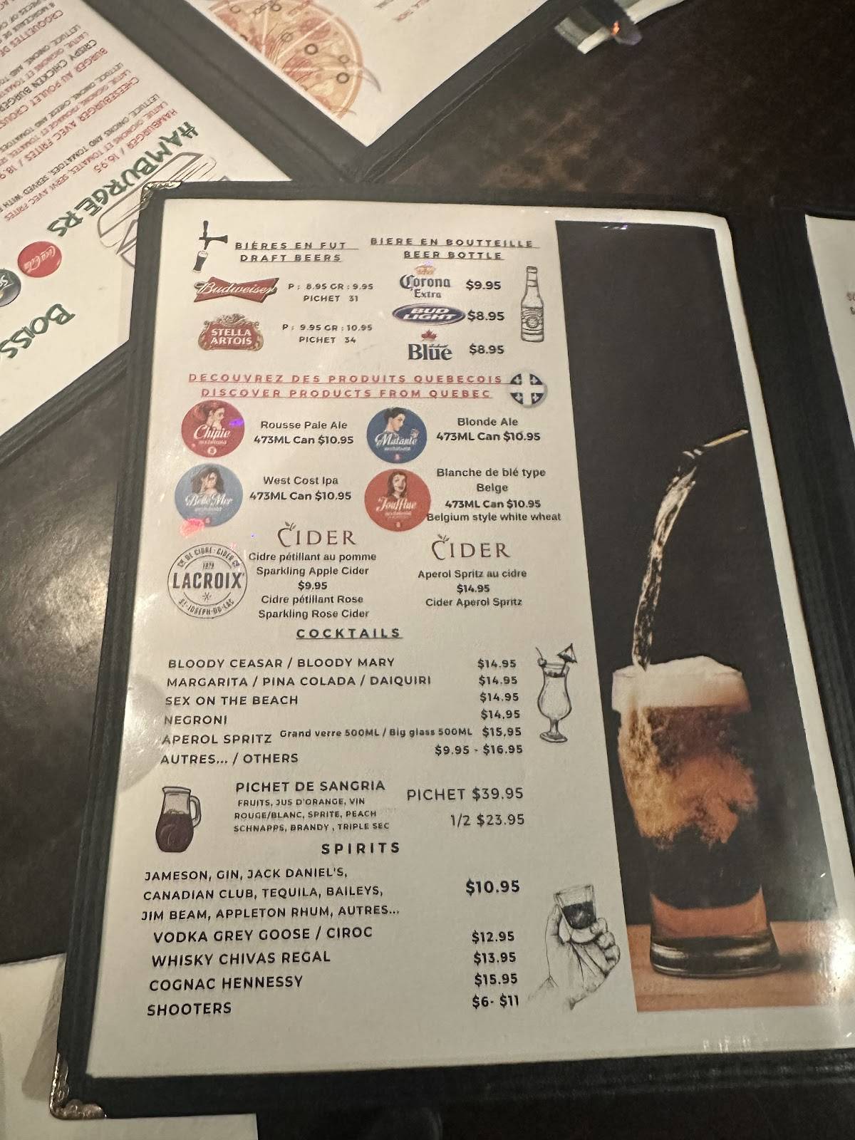 Menu de Al Pizzetta