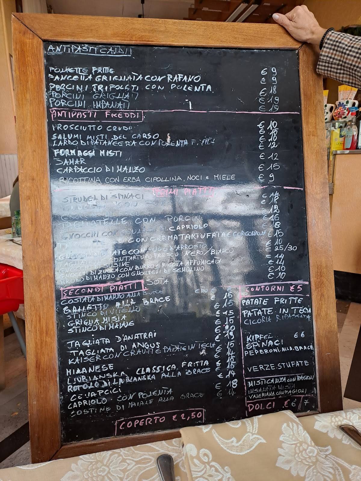 Menu di Albergo Ristorante Carso-Kras 