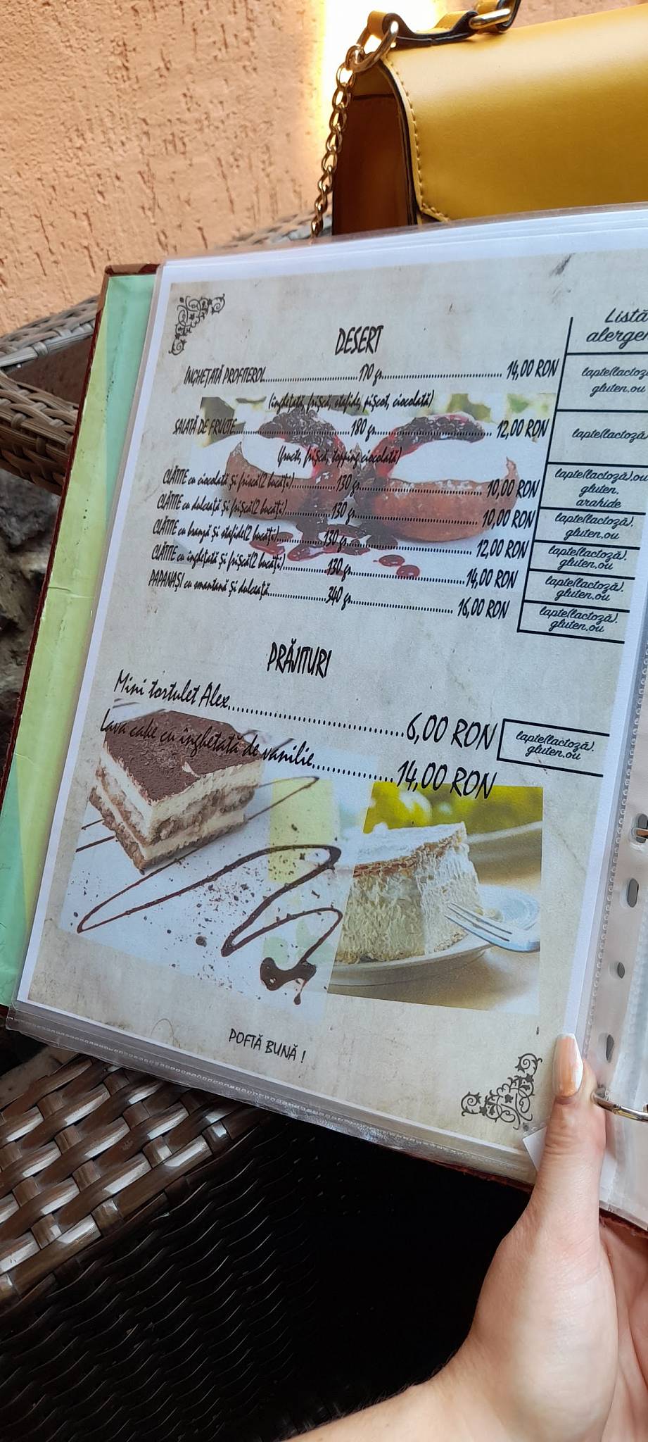 Menu de Alex