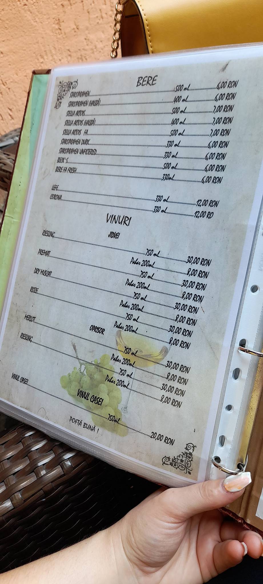 Menu de Alex
