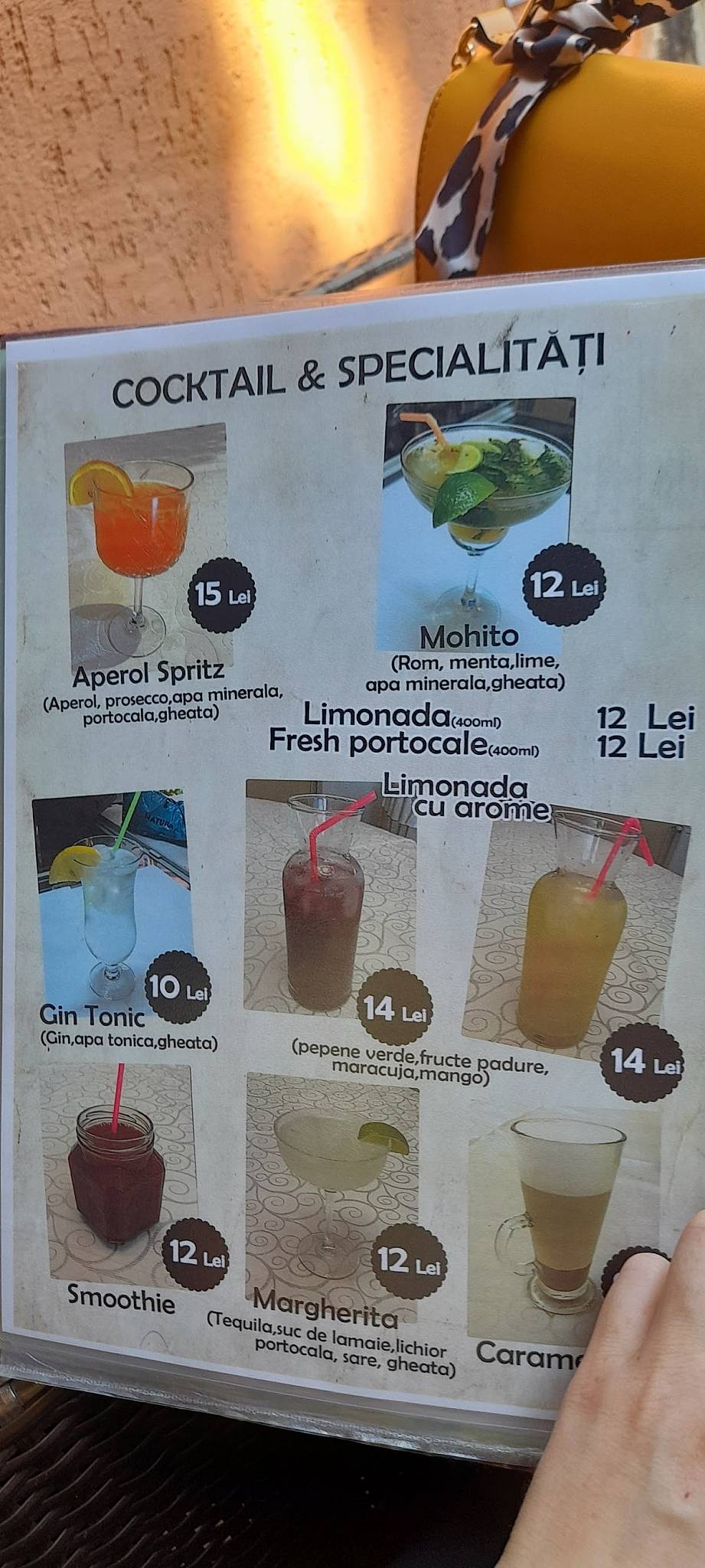 Menu de Alex