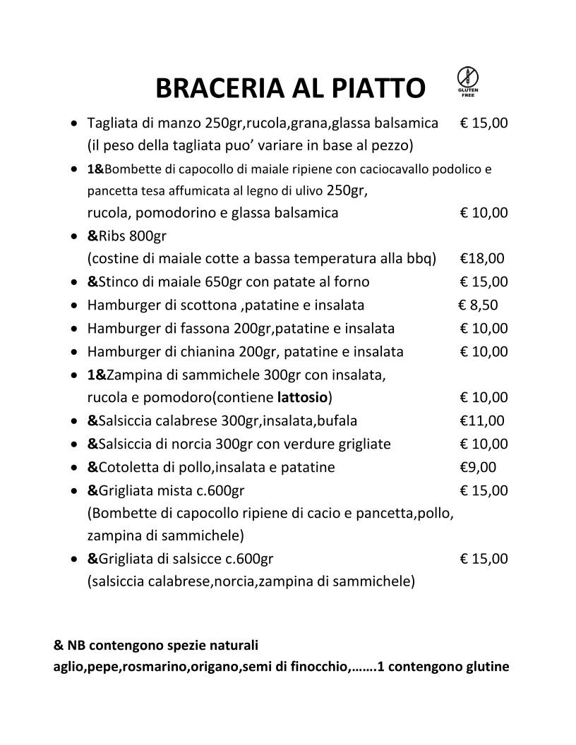 Menu di Altemura 
