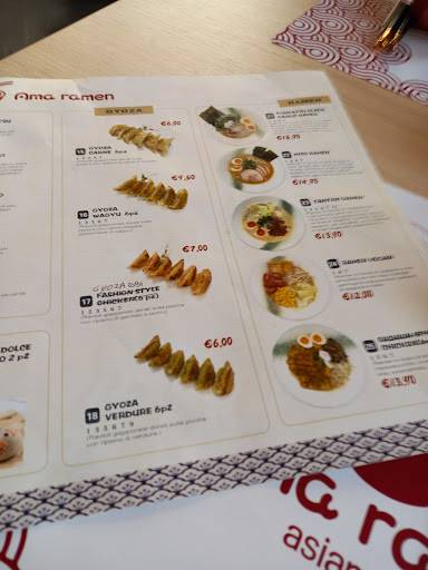Menu di Ama Ramen 